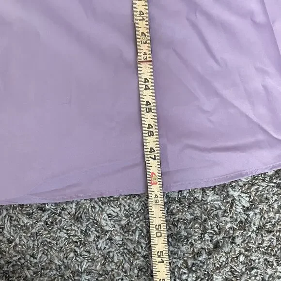 Vintage Maxi Dress Size 6 Purple Puff Sleeve A Line Princess Formal Prom 80s - Picture 15 of 16